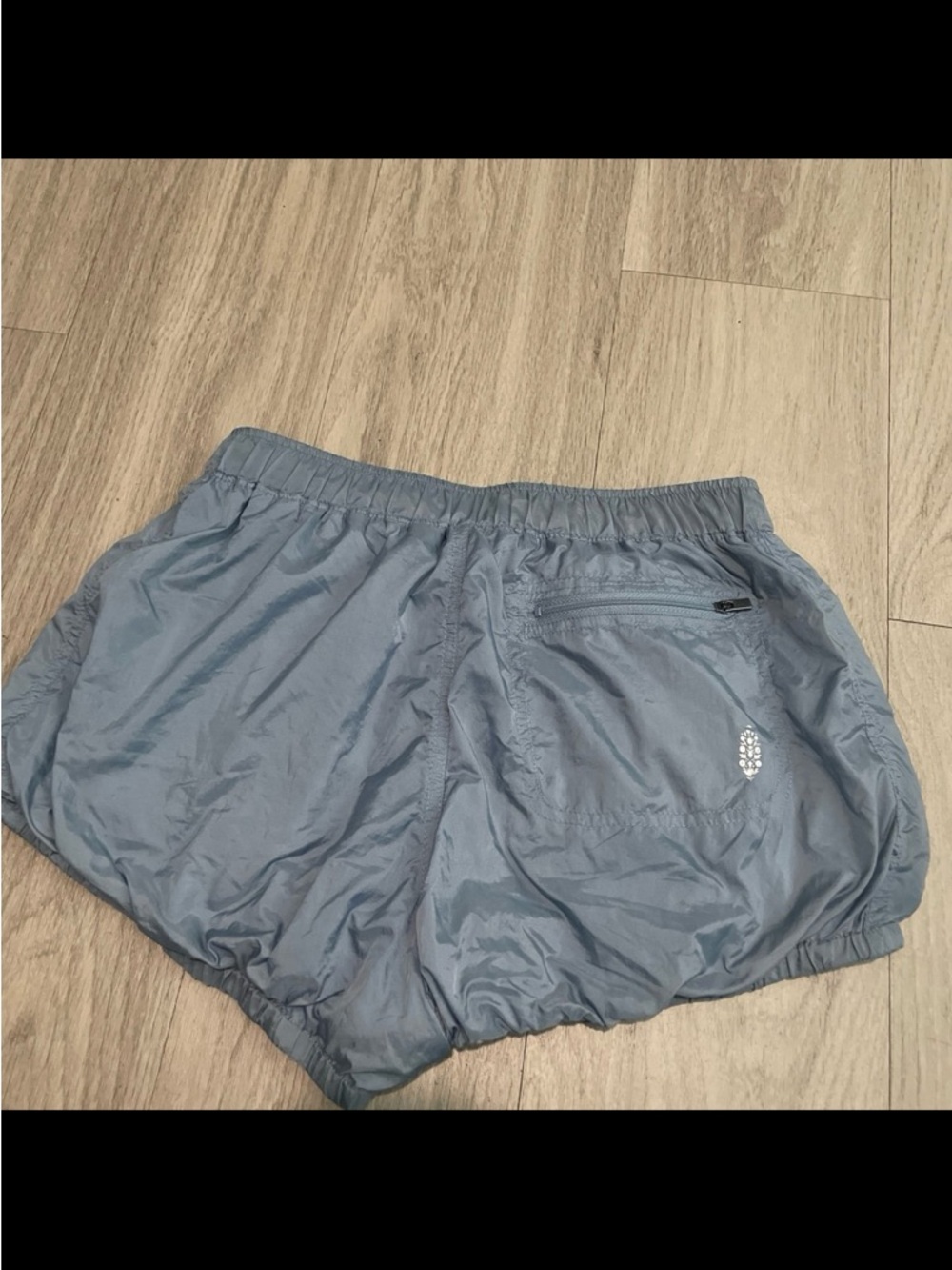 Free People Slate Blue Athletic Shorts - Picture 3 of 3
